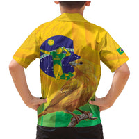 Brasil Volleyball Family Matching Mermaid Dress and Hawaiian Shirt Go Champions Canario-da-terra