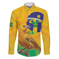 Brasil Volleyball Family Matching Mermaid Dress and Hawaiian Shirt Go Champions Canario-da-terra