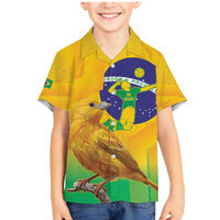 Brasil Volleyball Family Matching Mermaid Dress and Hawaiian Shirt Go Champions Canario-da-terra