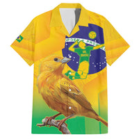 Brasil Volleyball Family Matching Puletasi and Hawaiian Shirt Go Champions Canario-da-terra