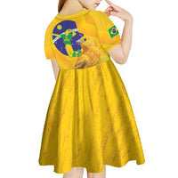 Brasil Volleyball Kid Short Sleeve Dress Go Champions Canario-da-terra