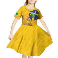 Brasil Volleyball Kid Short Sleeve Dress Go Champions Canario-da-terra