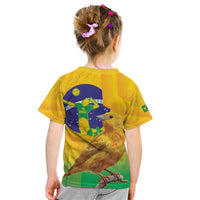 Brasil Volleyball Kid T Shirt Go Champions Canario-da-terra