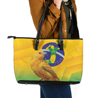 Brasil Volleyball Leather Tote Bag Go Champions Canario-da-terra