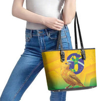Brasil Volleyball Leather Tote Bag Go Champions Canario-da-terra