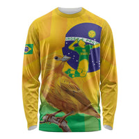 Brasil Volleyball Long Sleeve Shirt Go Champions Canario-da-terra