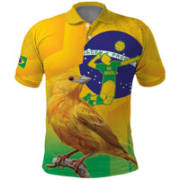 Brasil Volleyball Polo Shirt Go Champions Canario-da-terra