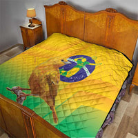 Brasil Volleyball Quilt Go Champions Canario-da-terra - Wonder Print Shop