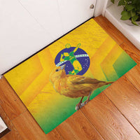 Brasil Volleyball Rubber Doormat Go Champions Canario-da-terra - Wonder Print Shop