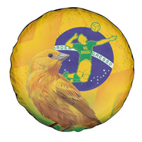 Brasil Volleyball Spare Tire Cover Go Champions Canario-da-terra - Wonder Print Shop