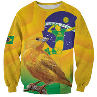 Brasil Volleyball Sweatshirt Go Champions Canario-da-terra - Wonder Print Shop