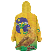 Brasil Volleyball Wearable Blanket Hoodie Go Champions Canario-da-terra - Wonder Print Shop