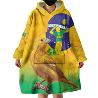 Brasil Volleyball Wearable Blanket Hoodie Go Champions Canario-da-terra - Wonder Print Shop