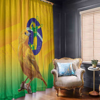 Brasil Volleyball Window Curtain Go Champions Canario-da-terra - Wonder Print Shop