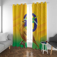 Brasil Volleyball Window Curtain Go Champions Canario-da-terra - Wonder Print Shop