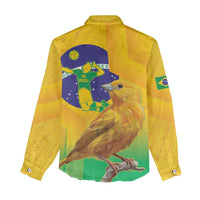 Brasil Volleyball Women Casual Shirt Go Champions Canario-da-terra - Wonder Print Shop