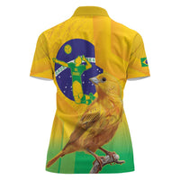 Brasil Volleyball Women Polo Shirt Go Champions Canario-da-terra - Wonder Print Shop
