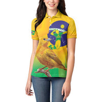 Brasil Volleyball Women Polo Shirt Go Champions Canario-da-terra - Wonder Print Shop