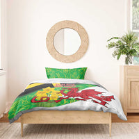Wales Saint David's Day Bedding Set Welsh Dragon Dydd Gwyl Dewi Hapus!