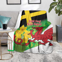 Wales Saint David's Day Blanket Welsh Dragon Dydd Gwyl Dewi Hapus!