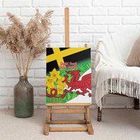 Wales Saint David's Day Canvas Wall Art Welsh Dragon Dydd Gwyl Dewi Hapus!