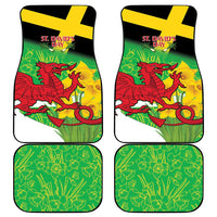 Wales Saint David's Day Car Mats Welsh Dragon Dydd Gwyl Dewi Hapus!