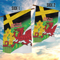 Wales Saint David's Day Garden Flag Welsh Dragon Dydd Gwyl Dewi Hapus!