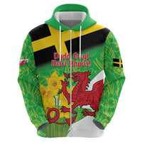 Wales Saint David's Day Hoodie Welsh Dragon Dydd Gwyl Dewi Hapus!