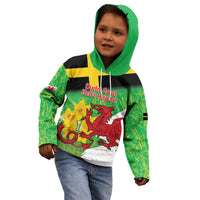 Wales Saint David's Day Kid Hoodie Welsh Dragon Dydd Gwyl Dewi Hapus!