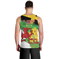 Wales Saint David's Day Men Tank Top Welsh Dragon Dydd Gwyl Dewi Hapus!