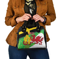 Wales Saint David's Day Shoulder Handbag Welsh Dragon Dydd Gwyl Dewi Hapus!