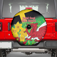 Wales Saint David's Day Spare Tire Cover Welsh Dragon Dydd Gwyl Dewi Hapus!