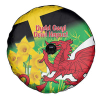 Wales Saint David's Day Spare Tire Cover Welsh Dragon Dydd Gwyl Dewi Hapus!