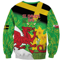 Wales Saint David's Day Sweatshirt Welsh Dragon Dydd Gwyl Dewi Hapus!
