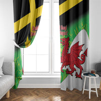 Wales Saint David's Day Window Curtain Welsh Dragon Dydd Gwyl Dewi Hapus!