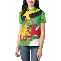 Wales Saint David's Day Women Polo Shirt Welsh Dragon Dydd Gwyl Dewi Hapus!