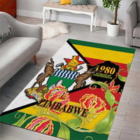 Zimbabwe Independence Day Area Rug Happy 45 Years Of Independence