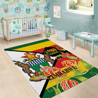 Zimbabwe Independence Day Area Rug Happy 45 Years Of Independence
