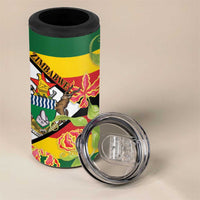 Zimbabwe Independence Day 4 in 1 Can Cooler Tumbler Happy 45 Years Of Independence
