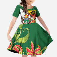 Zimbabwe Independence Day Family Matching Off Shoulder Maxi Dress and Hawaiian Shirt Happy 45 Years Of Independence