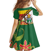 Zimbabwe Independence Day Kid Short Sleeve Dress Happy 45 Years Of Independence