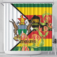 Zimbabwe Independence Day Shower Curtain Happy 45 Years Of Independence