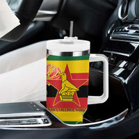 Zimbabwe Independence Day Tumbler With Handle Happy 45 Years Of Independence