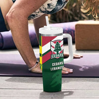 Lebanon And Australia Rugby Tumbler With Handle Aussie Kangaroos Lebanese Cedars