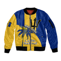 Barbados 2023 Sleeve Zip Bomber Jacket Celtic Festival Special Version - Wonder Print Shop