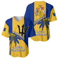 Personalised Barbados 2023 Baseball Jersey Celtic Festival Special Version - Wonder Print Shop