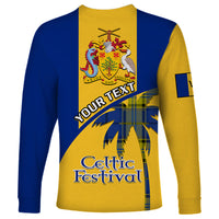 Personalised Barbados 2023 Long Sleeve Shirt Celtic Festival Special Version - Wonder Print Shop