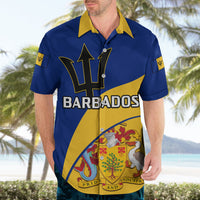 Barbados Hawaiian Shirt Barbadian Coat Of Arms - Wonder Print Shop