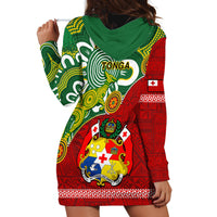 Australia And Tonga Hoodie Dress Aboriginal Mix Tongan Ngatu Unique Style - Wonder Print Shop