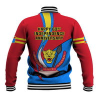 30 June Democratic Republic of the Congo Independence Day Baseball Jacket Happy 63rd Anniversary - Wonder Print Shop